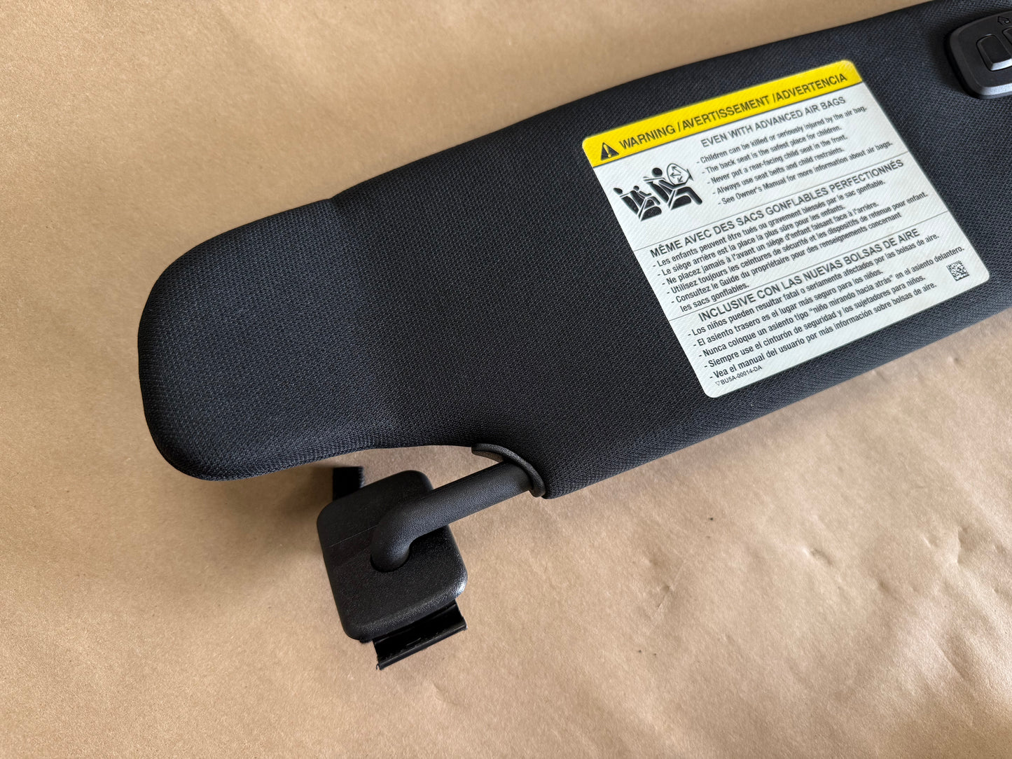 2015-2023 Ford Mustang Coupe Sun Visors Pair "Home Link"