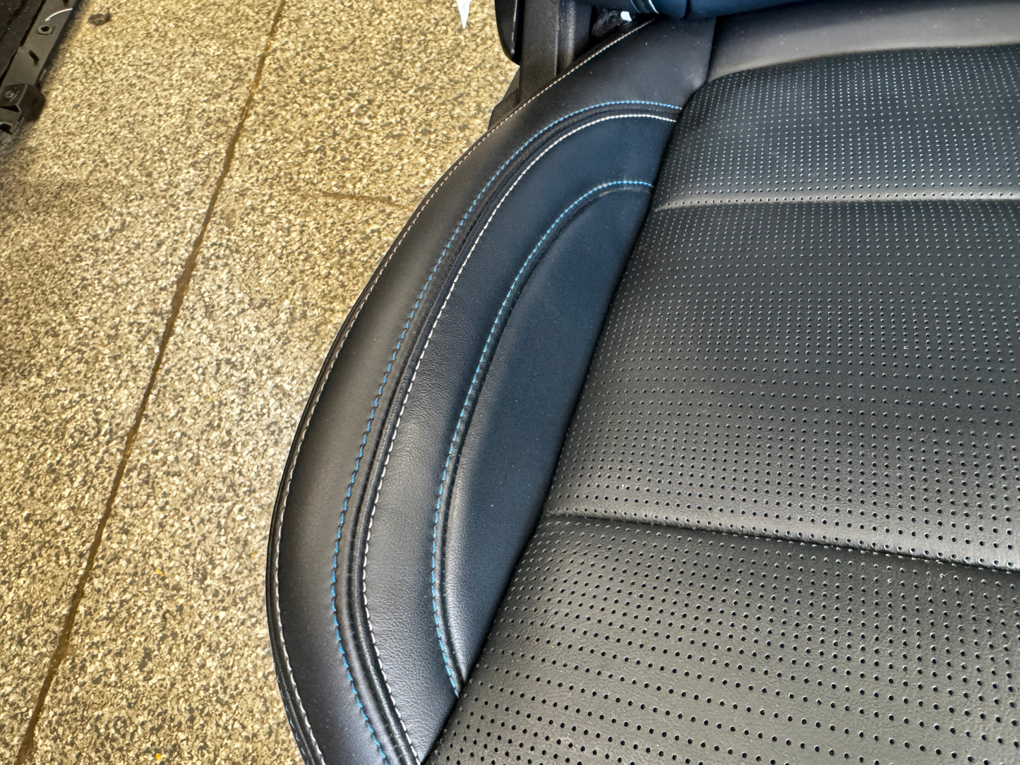 2024-2026 Ford Mustang California Special Seats Blue Leather Heated Cooled