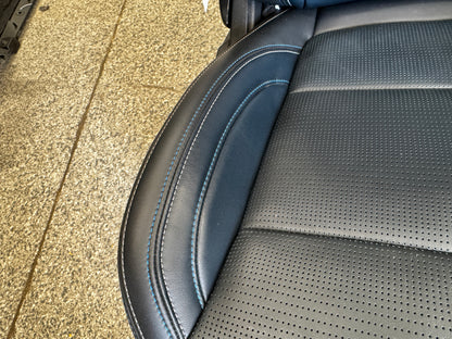 2024-2026 Ford Mustang California Special Seats Blue Leather Heated Cooled