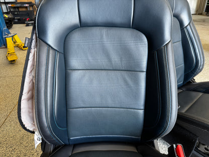 2024-2026 Ford Mustang California Special Seats Blue Leather Heated Cooled