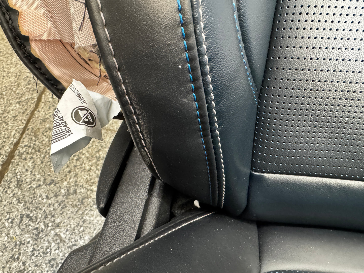 2024-2026 Ford Mustang California Special Seats Blue Leather Heated Cooled