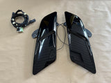 2015-2017 Ford Mustang GT Hood Insert Vents RH LH Pair "Black"