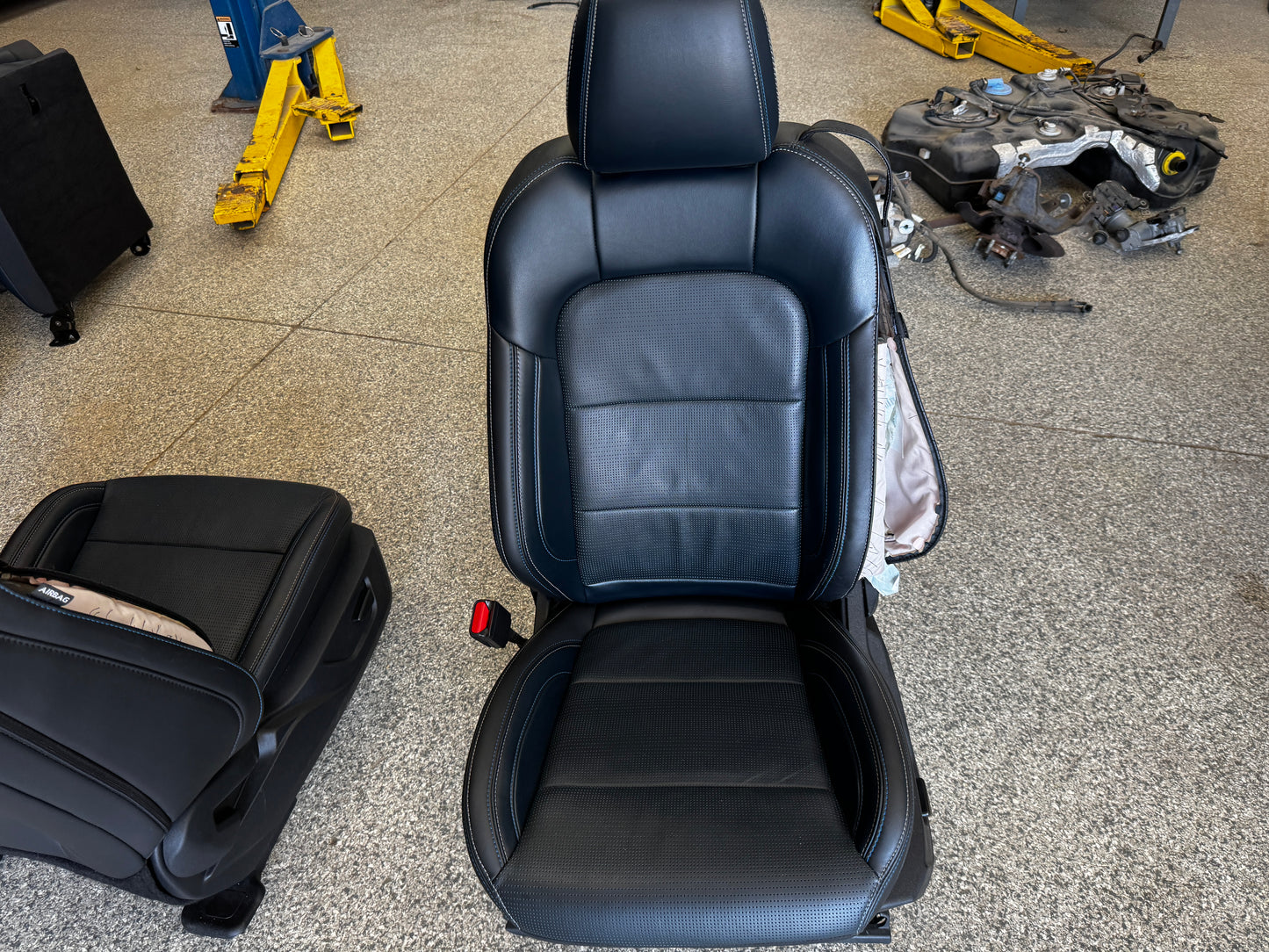 2024-2026 Ford Mustang California Special Seats Blue Leather Heated Cooled