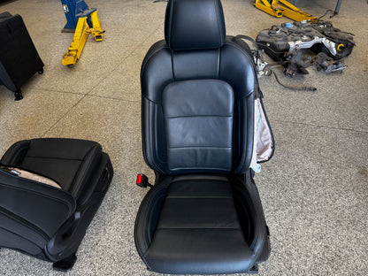 2024-2026 Ford Mustang California Special Seats Blue Leather Heated Cooled