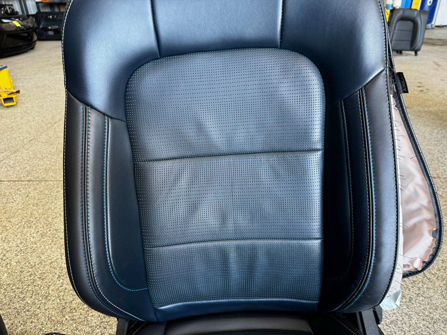 2024-2026 Ford Mustang California Special Seats Blue Leather Heated Cooled