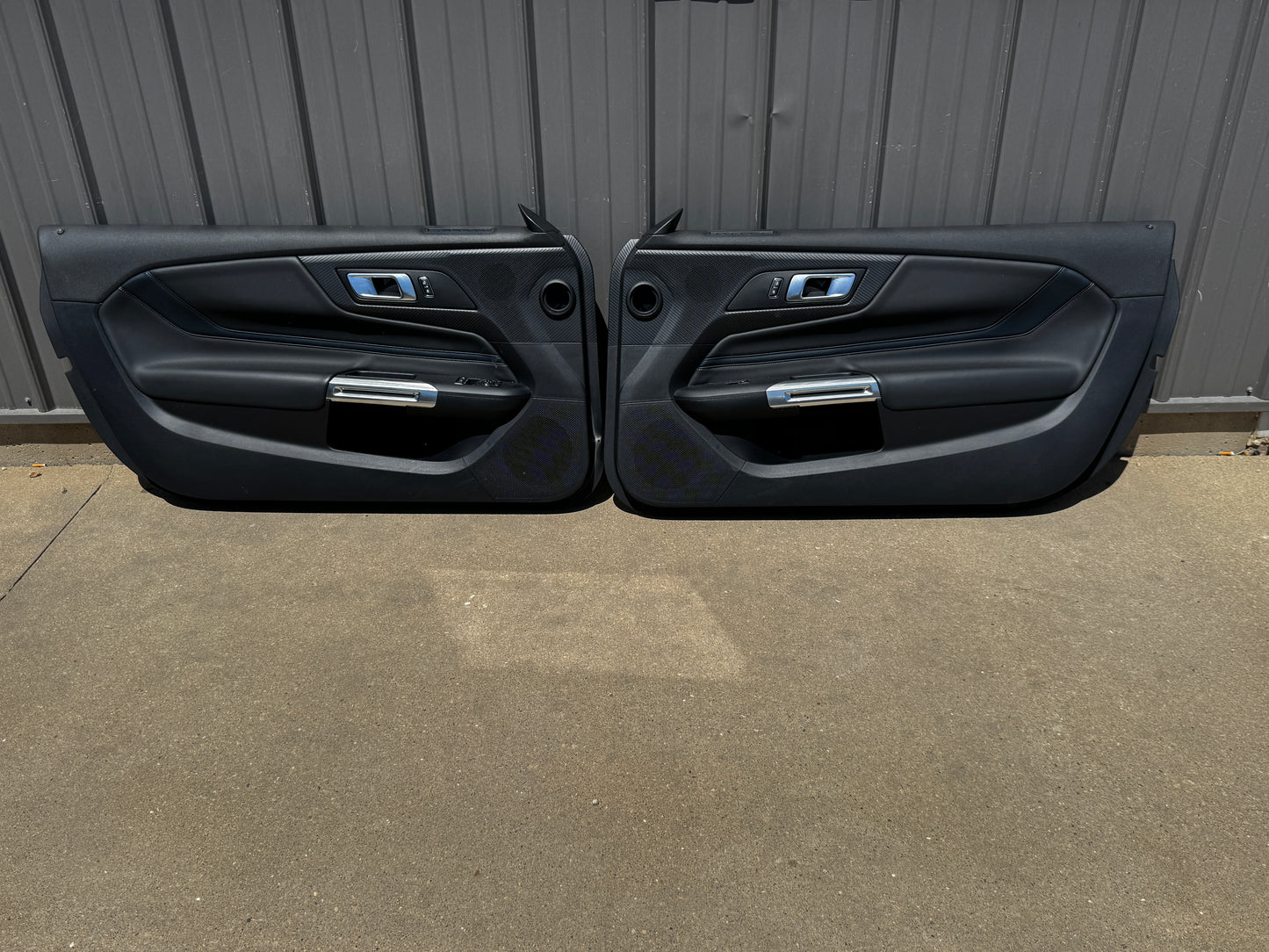 2024-2026 Mustang California Special LH RH Leather Insert Door Panels Pair -OEM