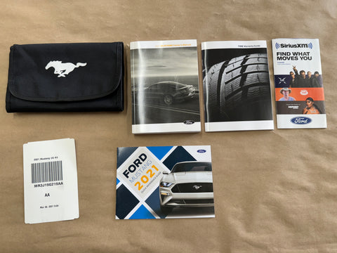 2021 Ford Mustang GT Owners Manual And Literature w/Cover - OEM