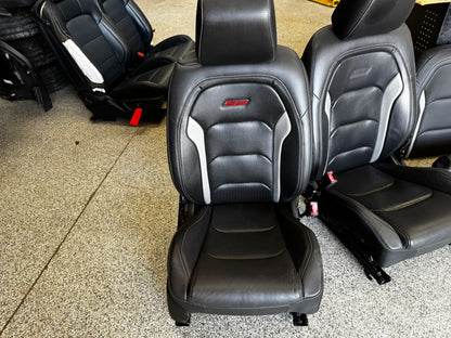 2016-2023 Chevrolet Camaro SS Coupe Front Rear Seats Black Leather - OEM