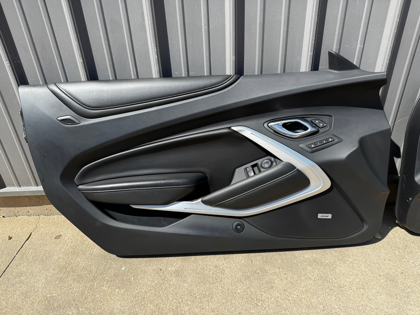 2016-2024 Chevrolet Camaro SS Coupe RH LH Pair Door Panels Black Leather