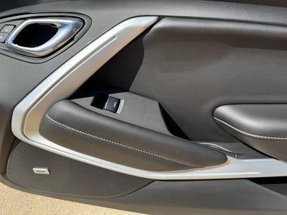 2016-2024 Chevrolet Camaro SS Coupe RH LH Pair Door Panels Black Leather