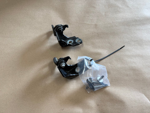 2015-2023 Ford Mustang GT GT500 GT350 Door Hinges RH Pass. Upper Lower "Black"