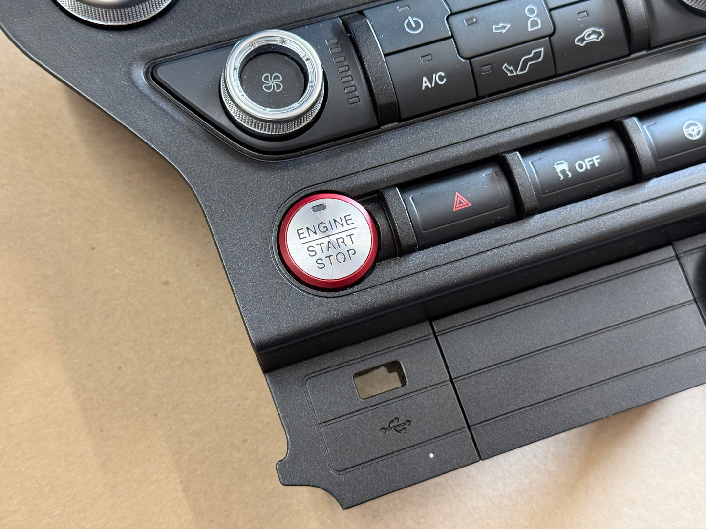 2018-2023 Ford Mustang GT Face Plate Radio Trim Piece
