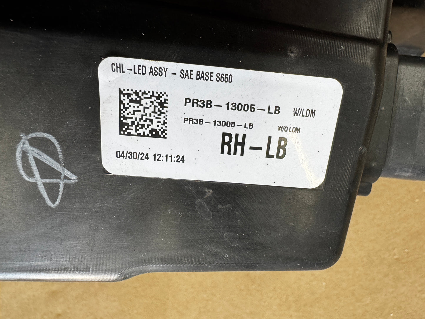 2024-2025 Ford Mustang RH Passenger Side Headlight LED HID No Damage OEM