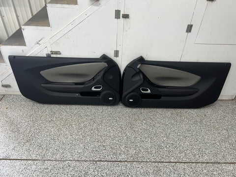 2010-2015 Chevrolet Camaro SS RH LH Pair Door Panels "Silver" Inserts