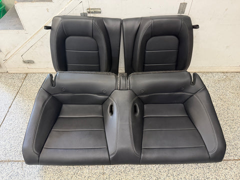 2015-2017 Ford Mustang GT Coupe Rear Seats Black Leather