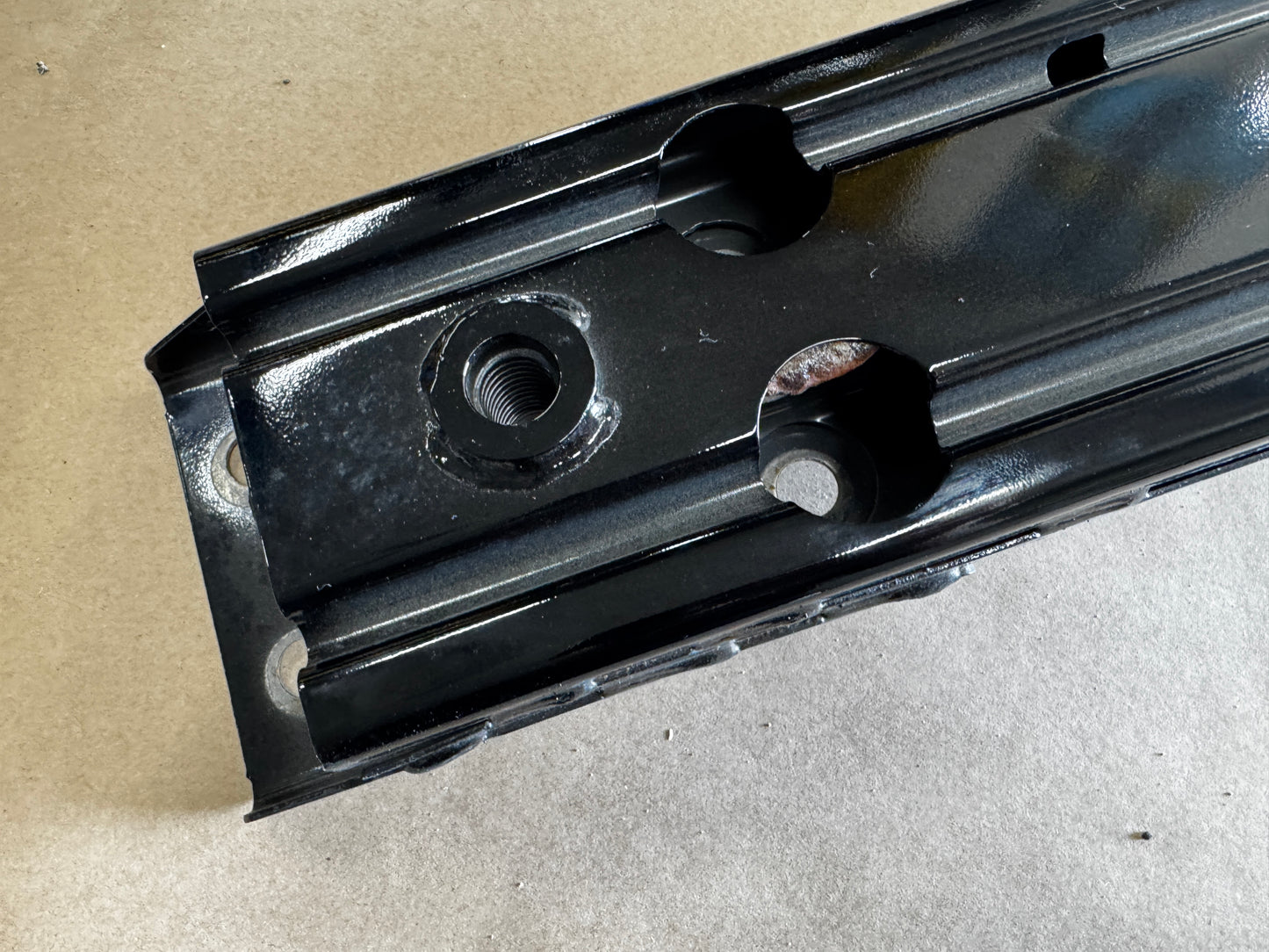 2021-2023 Ford Mustang Mach Front Bumper Support Reinforcement Black - OEM