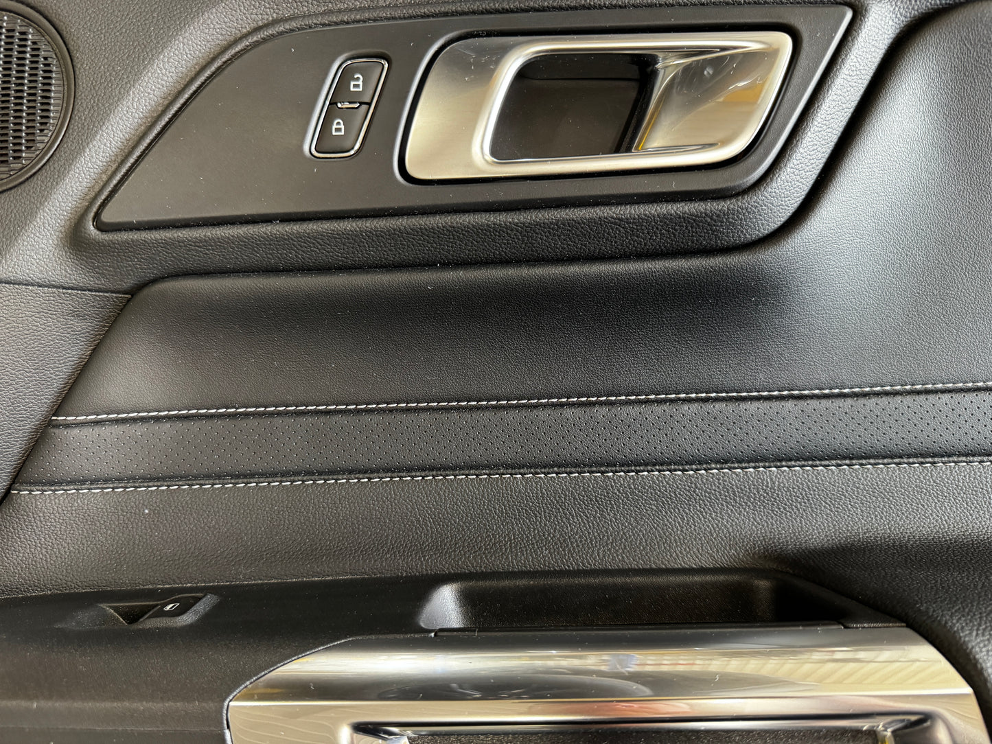 2018-2023 Mustang GT Mach One RH Passenger Door Panel Leather Insert Soft