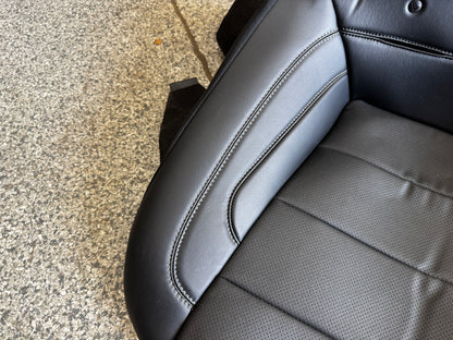 2018-2023 Ford Mustang GT Black Leather Coupe Rear Seat Covers- OEM
