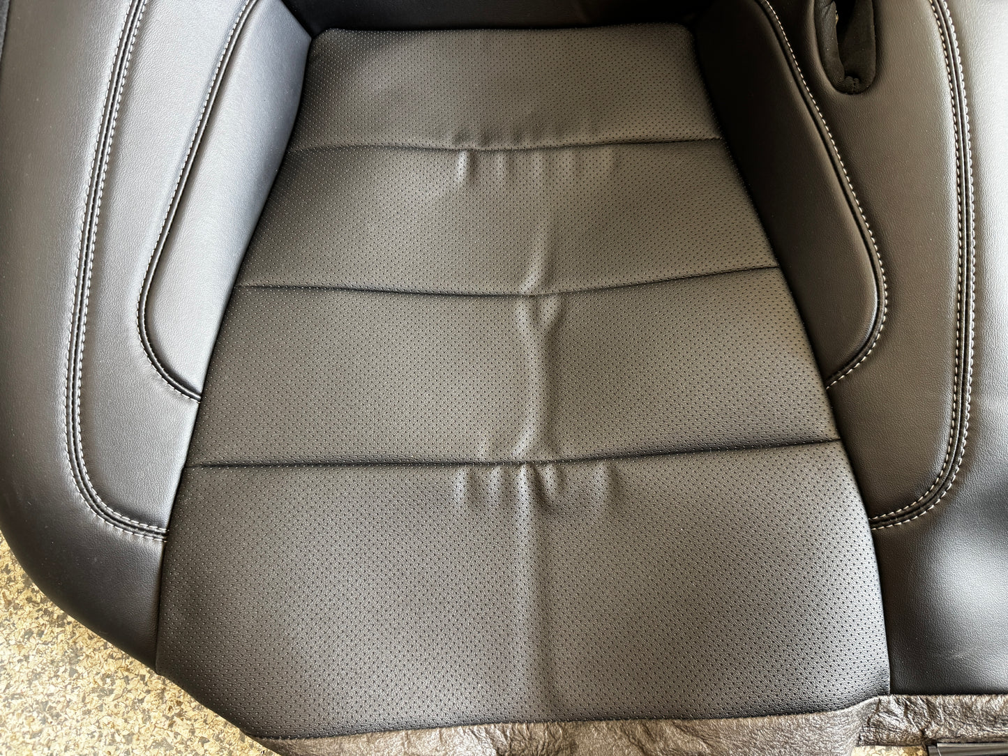 2018-2023 Ford Mustang GT Black Leather Coupe Rear Seat Covers- OEM