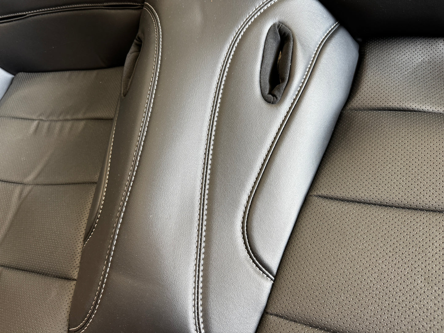 2018-2023 Ford Mustang GT Black Leather Coupe Rear Seat Covers- OEM