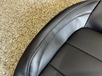 2018-2023 Ford Mustang GT Black Leather Coupe Rear Seat Covers- OEM