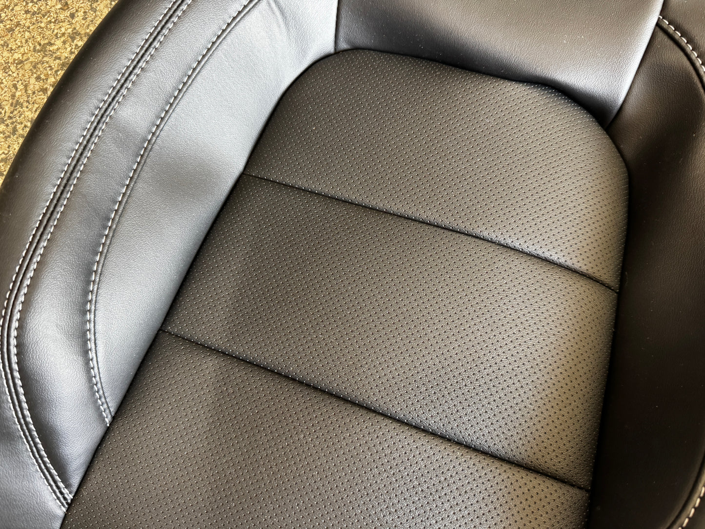 2018-2023 Ford Mustang GT Black Leather Coupe Rear Seat Covers- OEM