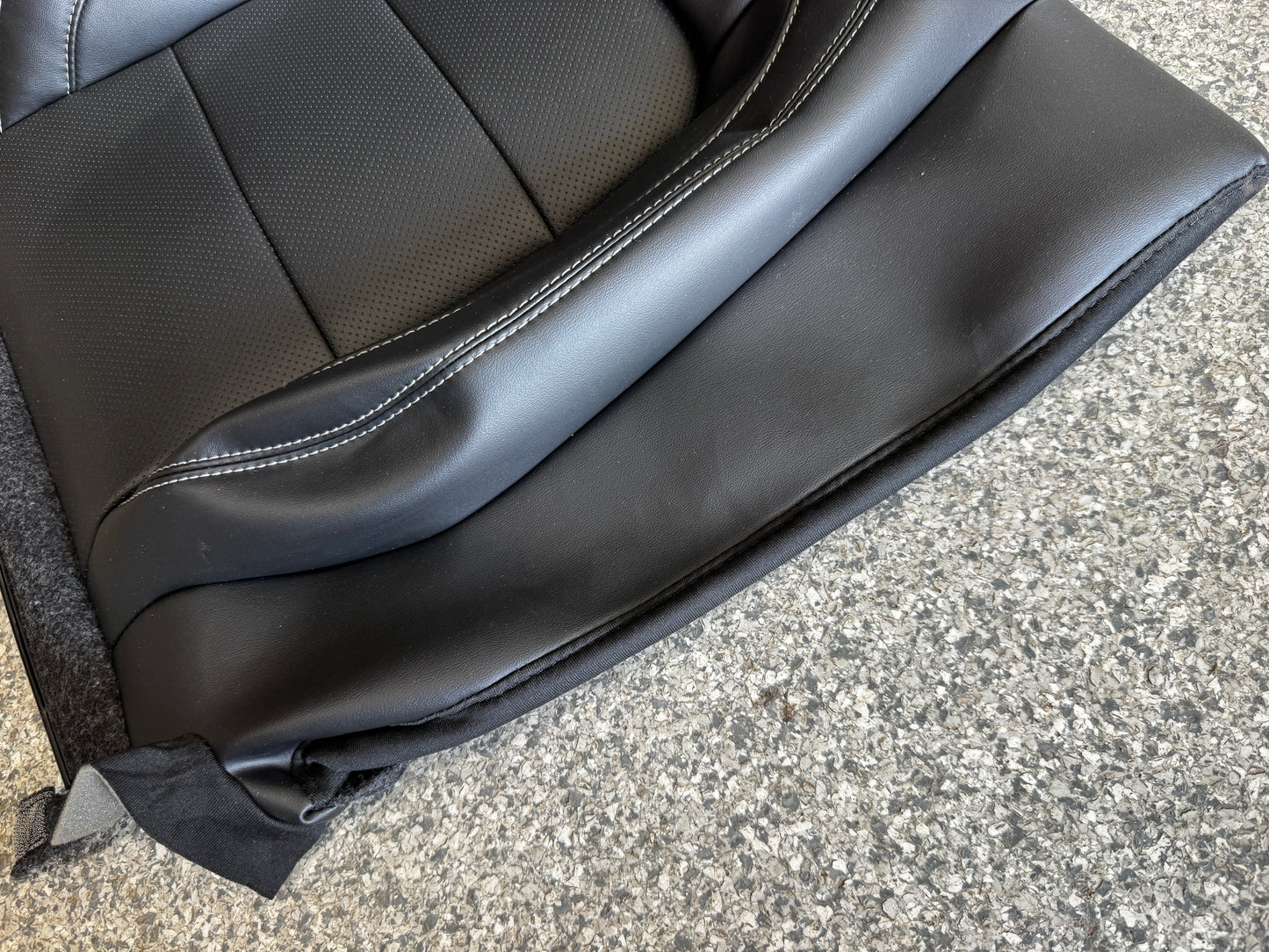 2018-2023 Ford Mustang GT Black Leather Coupe Rear Seat Covers- OEM