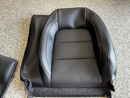 2018-2023 Ford Mustang GT Black Leather Coupe Rear Seat Covers- OEM