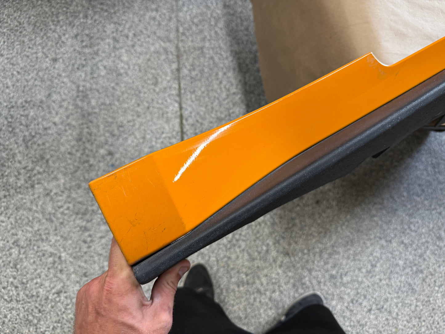 2015-2023 Ford Mustang GT V6 Side Skirt Molding LH Driver Side "Orange"
