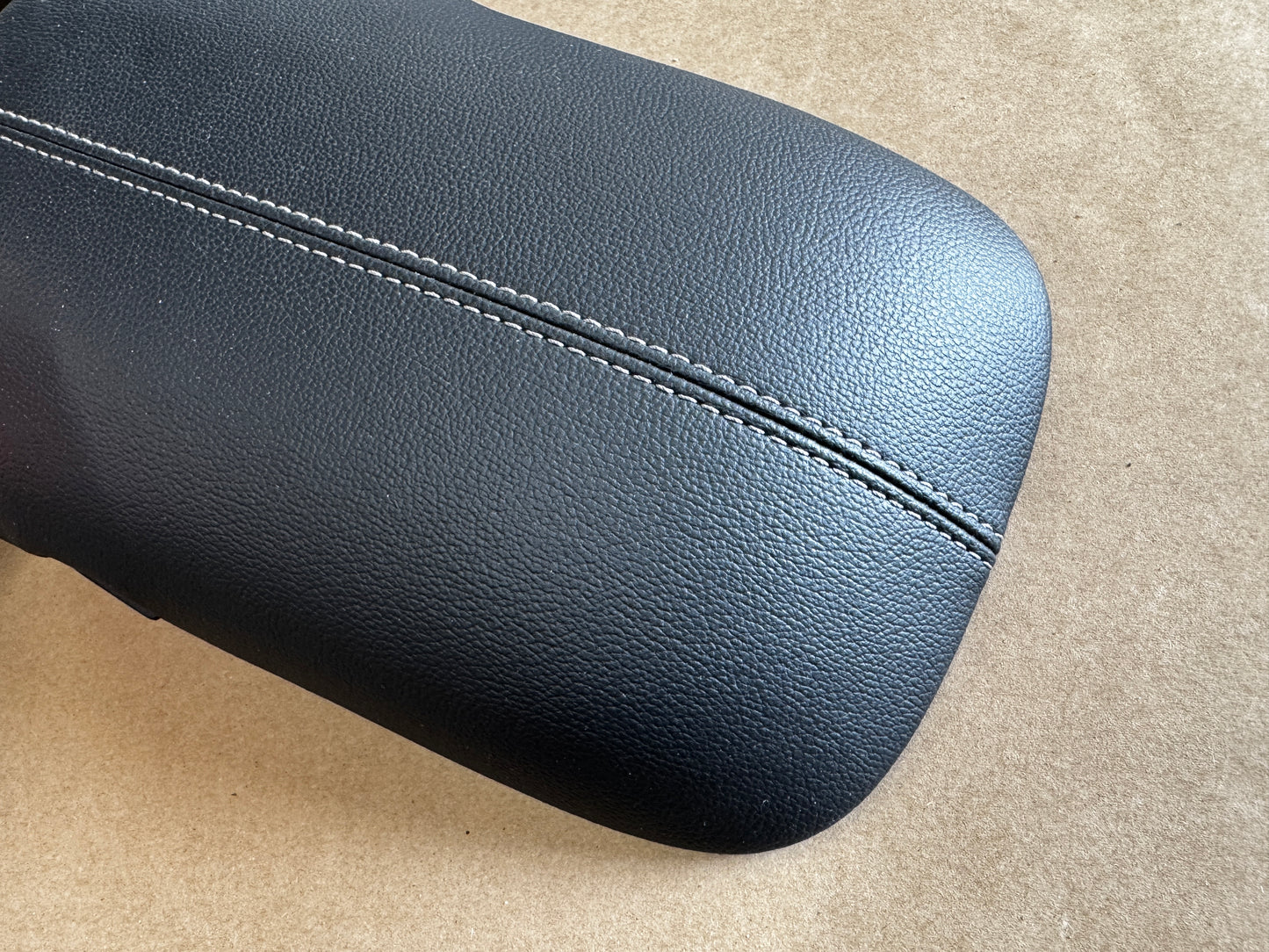 2015-2023 Ford Mustang Center Top Console Lid Armrest Grey Stitch- OEM