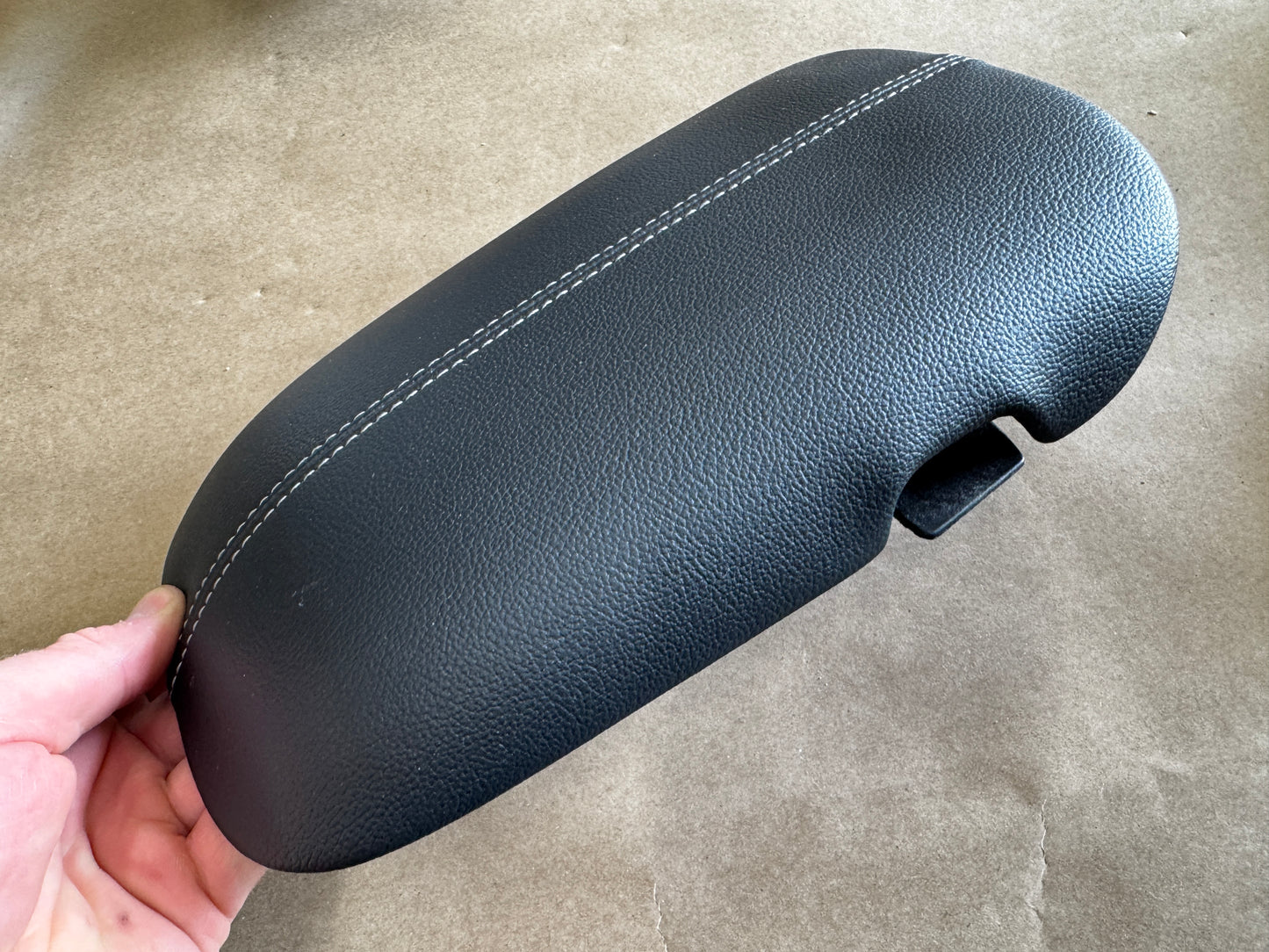 2015-2023 Ford Mustang Center Top Console Lid Armrest Grey Stitch- OEM