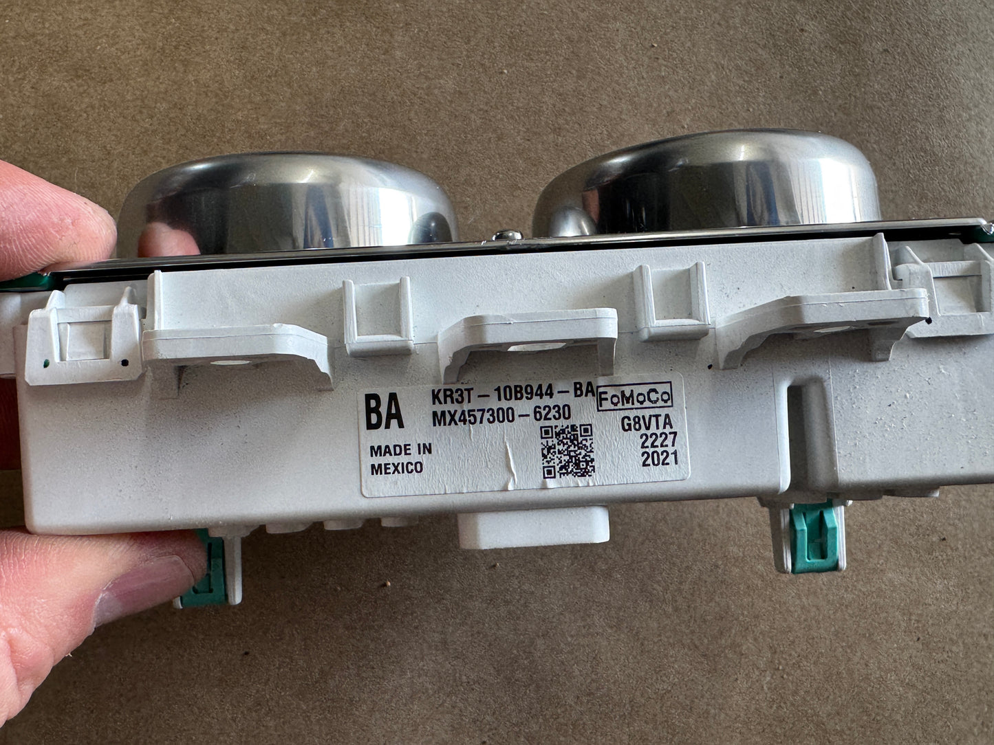2018-2023 Ford Mustang GT 5.0 PP1 Aluminum Dash Trim Gauges Oil Pressure Vacuum