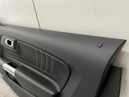 2015-2017 Ford Mustang GT V6 EcoBoost LH RH Leather Insert Door Panels Pair