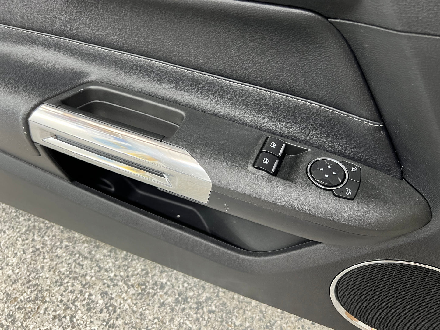 2015-2017 Ford Mustang GT V6 EcoBoost LH RH Leather Insert Door Panels Pair