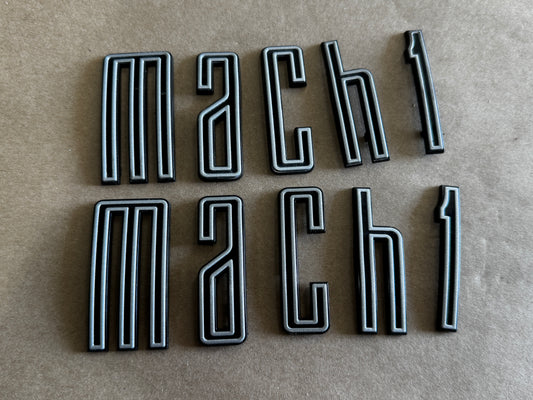 2021-2023 Ford Mustang Mach One RH LH Pair Fender Emblems