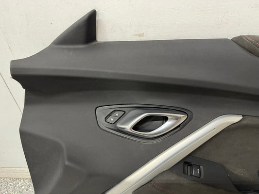 2020 Camaro ZL1 RH Passenger Leather Insert Door Panel Suede Accents 4k miles