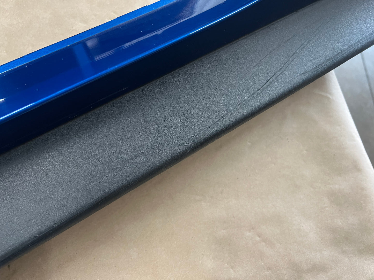 2015-2022 Mustang GT V6 LH Side Skirt Molding Driver Side Blue N6