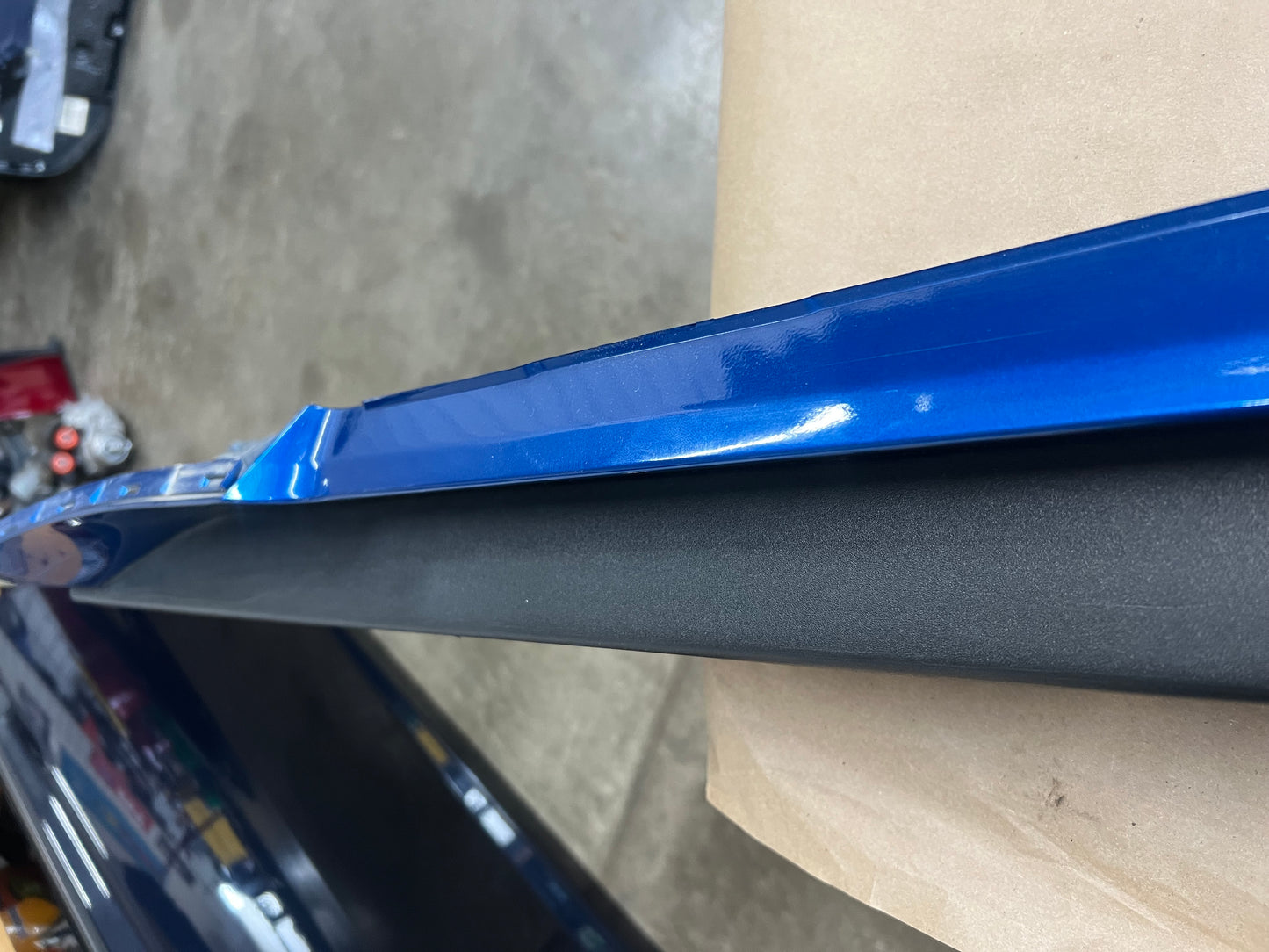 2015-2022 Mustang GT V6 LH Side Skirt Molding Driver Side Blue N6