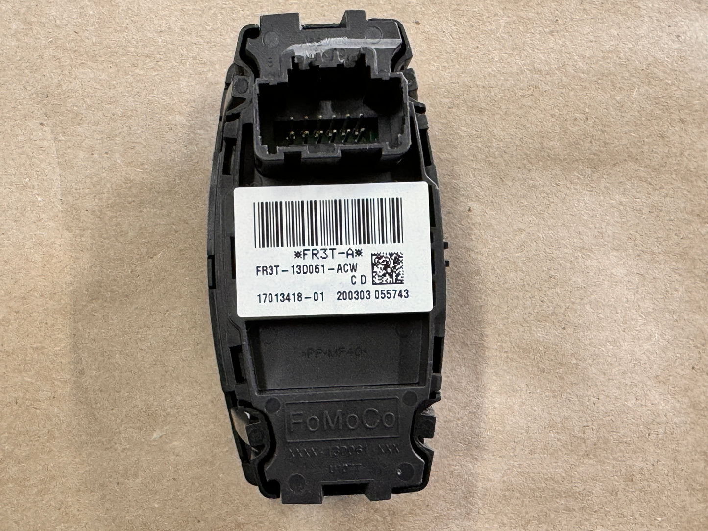 2020-2022 Mustang GT500 Headlight Switch Knob Black Chrome