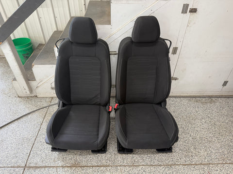2015-2017 Ford Mustang GT Black Cloth Seats Coupe Front Power Seats