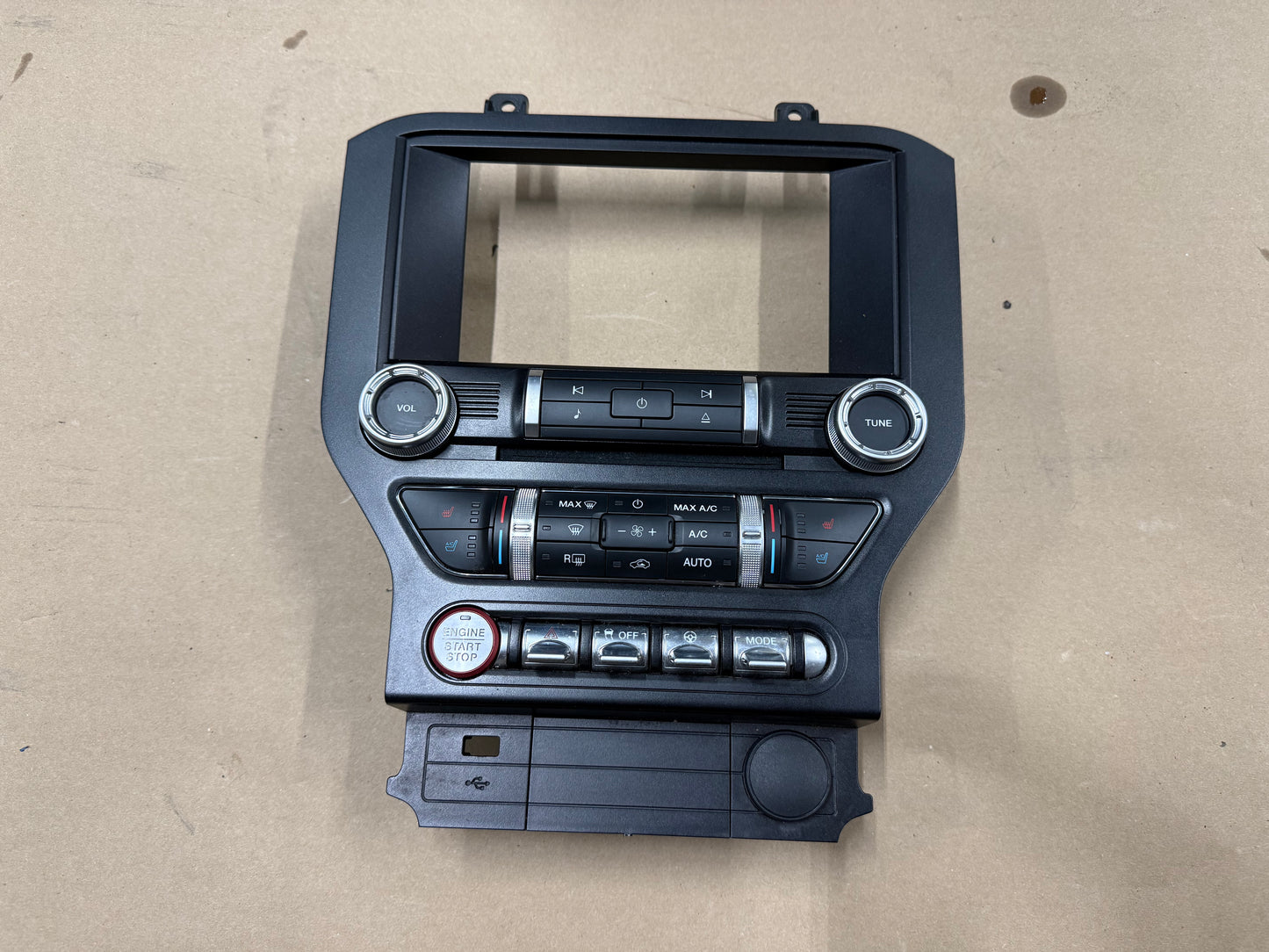 2018-2023 Ford Mustang GT Face Plate Premium Radio 8 inch Trim Piece