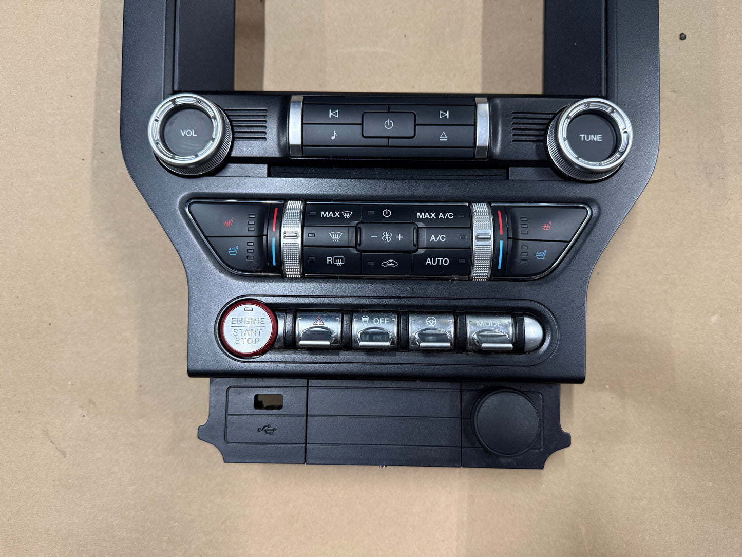 2018-2023 Ford Mustang GT Face Plate Premium Radio 8 inch Trim Piece