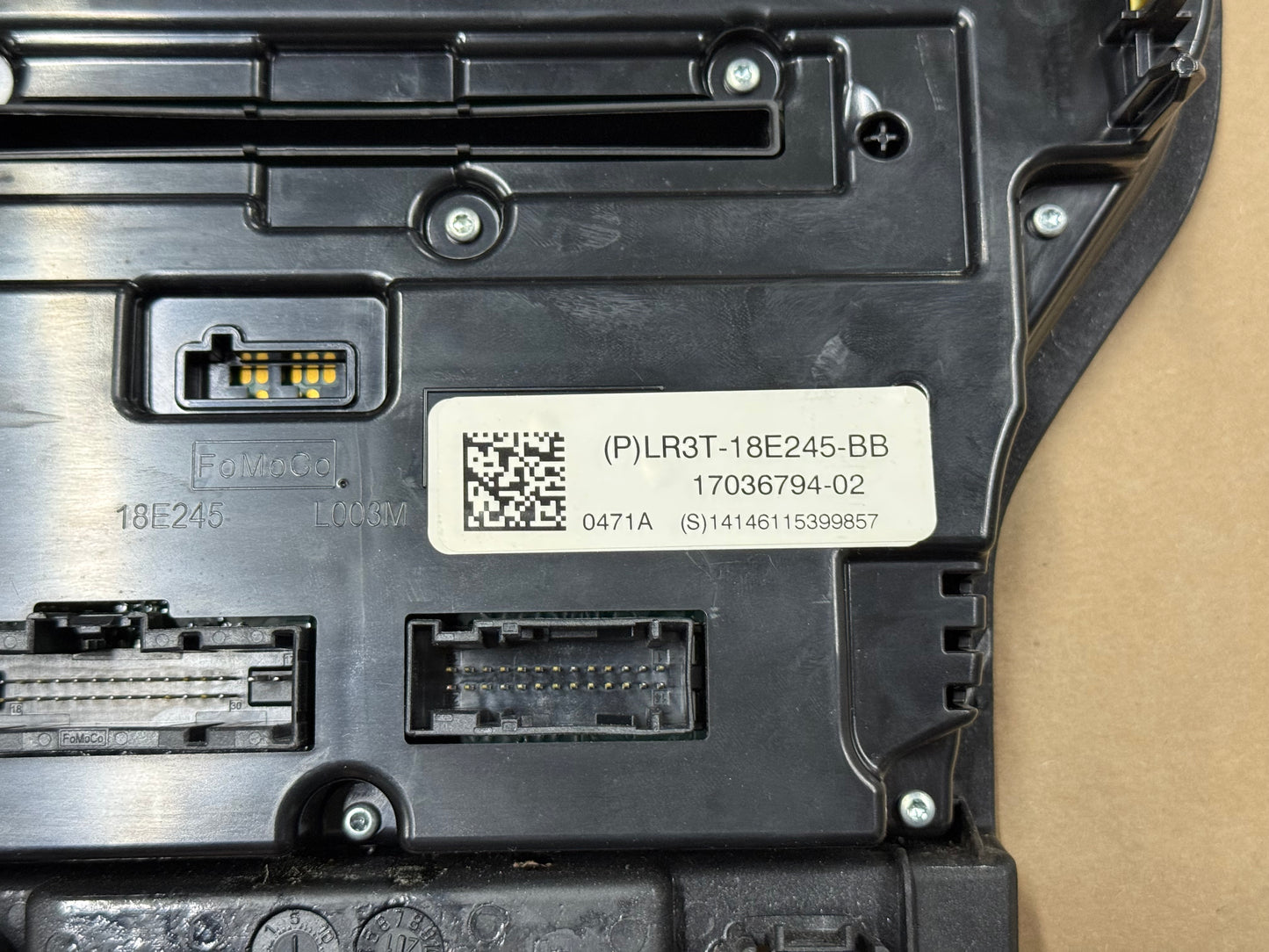 2018-2023 Ford Mustang GT Face Plate Premium Radio 8 inch Trim Piece