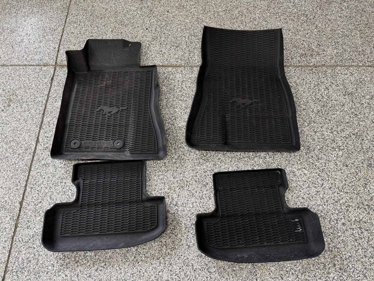 2015-2023 Ford Mustang Rubber Front & Rear Floor Mats