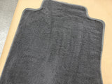 2015-2023 Mustang Bullitt Black Front Floor Mats Carpet "Green Stitch"