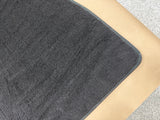 2015-2023 Mustang Bullitt Black Front Floor Mats Carpet "Green Stitch"
