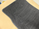 2015-2023 Mustang Bullitt Black Front Floor Mats Carpet "Green Stitch"