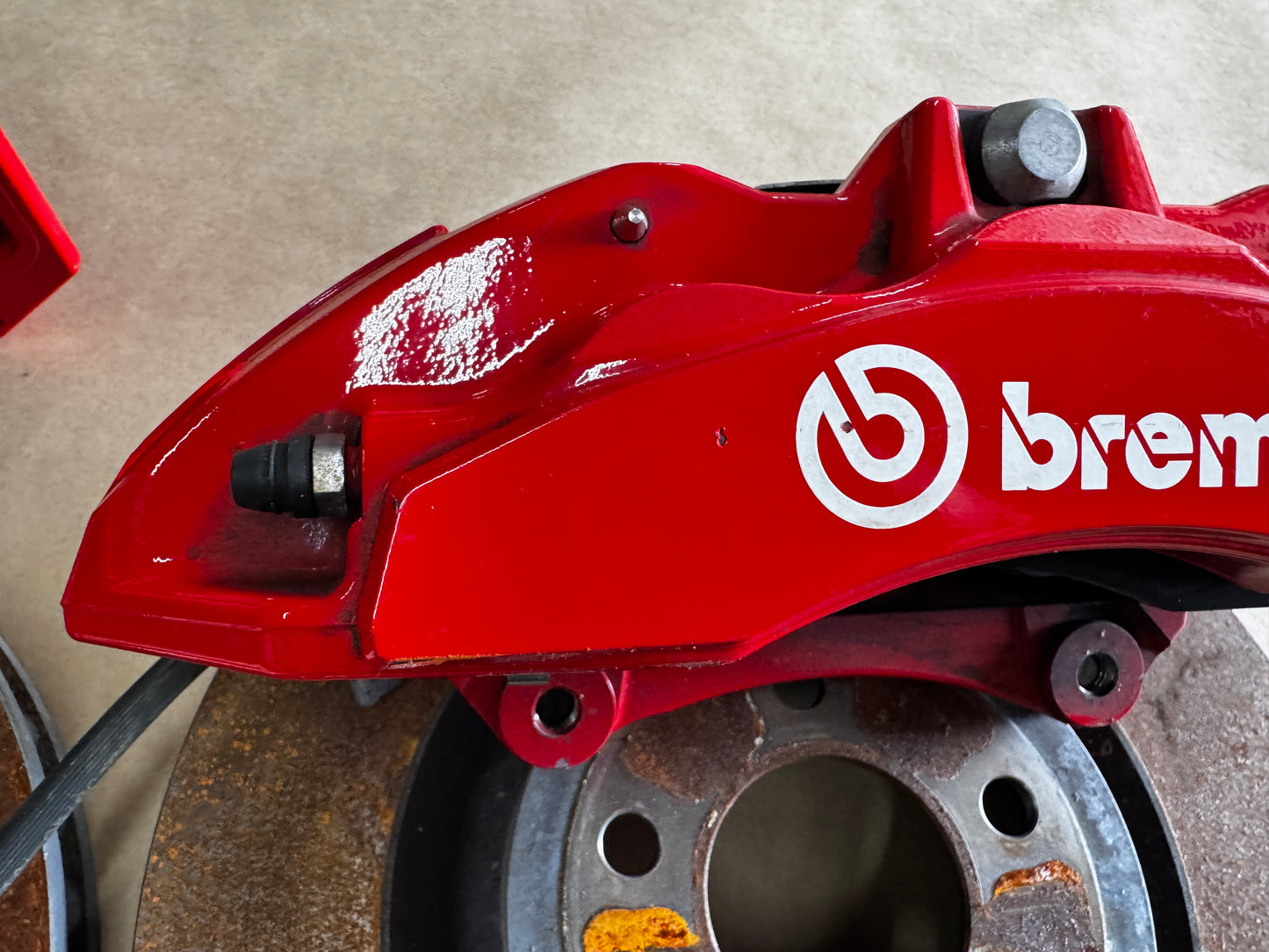 2015-2023 Mustang GT Mach 1 Front 6 Piston BREMBO Brake Calipers Rotors 8k mi