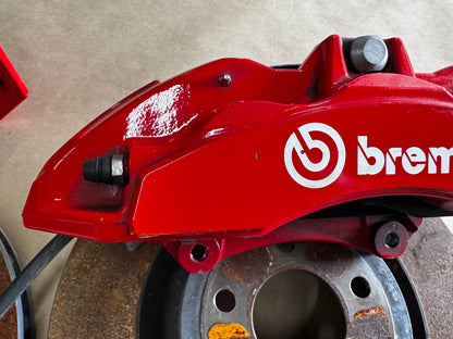 2015-2023 Mustang GT Mach 1 Front 6 Piston BREMBO Brake Calipers Rotors 8k mi