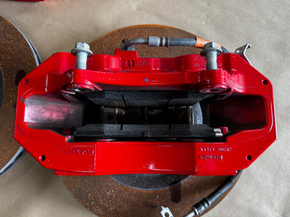 2015-2023 Mustang GT Mach 1 Front 6 Piston BREMBO Brake Calipers Rotors 8k mi